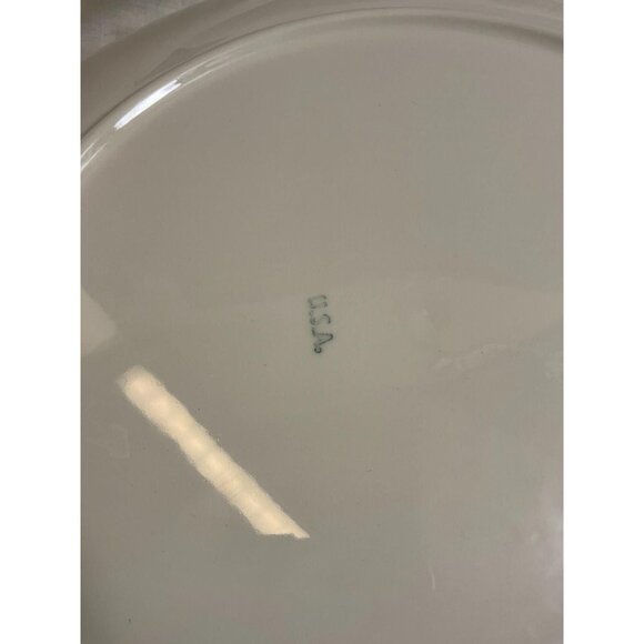 Vintage Yellow Floral Serving Platter 12.5" USA MCM Nosegay Taylor Ironstone - Picture 5 of 7